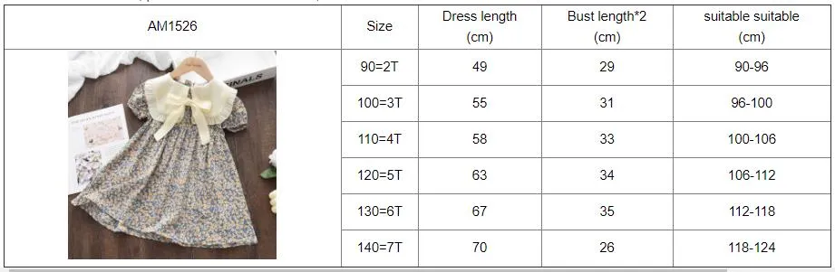Floral Summer Dress for Girls - Casual Bow Patchwork Princess Style Baby Toddler Party Frock showcase 1