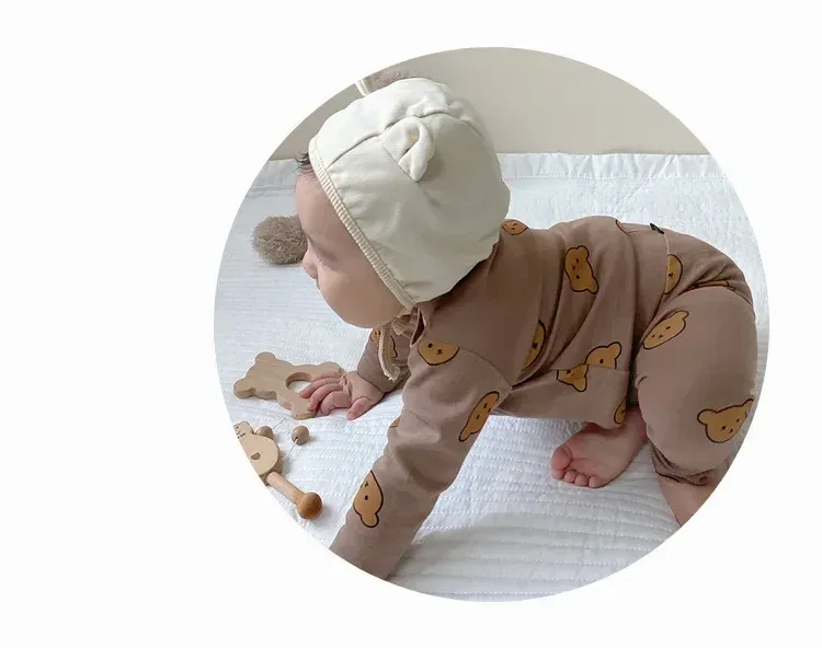 Baby Boys Girls Autumn Winter Cotton Pajama Set 2pcs Long Sleeve Underwear Outfit for Cozy Sleepwear showcase 18