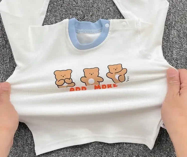 Baby Boys Girls Autumn Winter Cotton Pajama Set 2pcs Long Sleeve Underwear Outfit for Cozy Sleepwear showcase 5