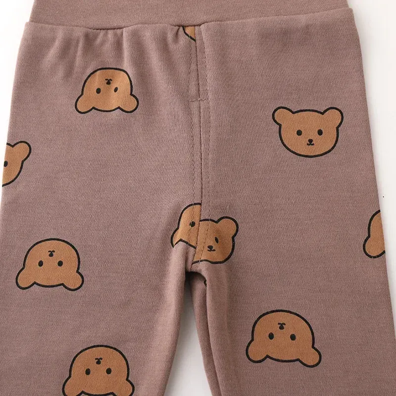 Baby Boys Girls Autumn Winter Cotton Pajama Set 2pcs Long Sleeve Underwear Outfit for Cozy Sleepwear showcase 31
