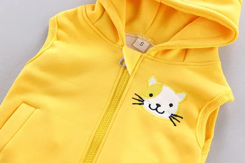 Winter Baby Fleece Clothing Set - Warm Cotton Thicken Hooded Sweater & Cartoon Bear Pants 3Pcs Outfit for Boys & Girls, Ages 9 Months to 4 Years showcase 7