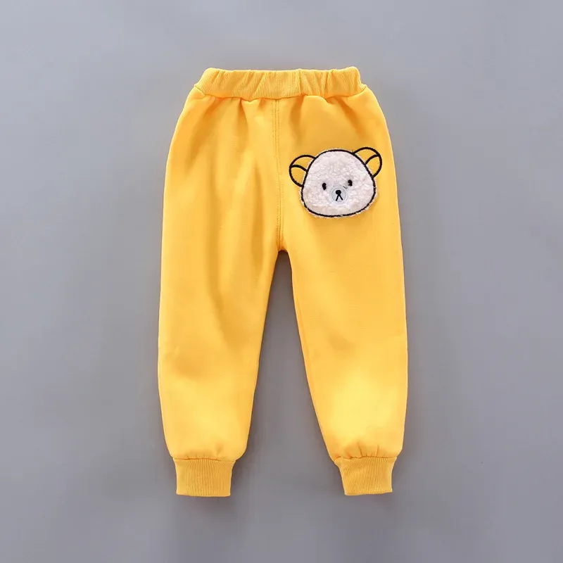 Winter Baby Fleece Clothing Set - Warm Cotton Thicken Hooded Sweater & Cartoon Bear Pants 3Pcs Outfit for Boys & Girls, Ages 9 Months to 4 Years showcase 27