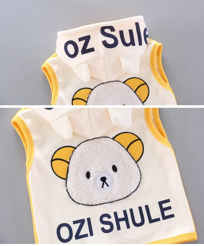 Winter Baby Fleece Clothing Set - Warm Cotton Thicken Hooded Sweater & Cartoon Bear Pants 3Pcs Outfit for Boys & Girls, Ages 9 Months to 4 Years showcase 23
