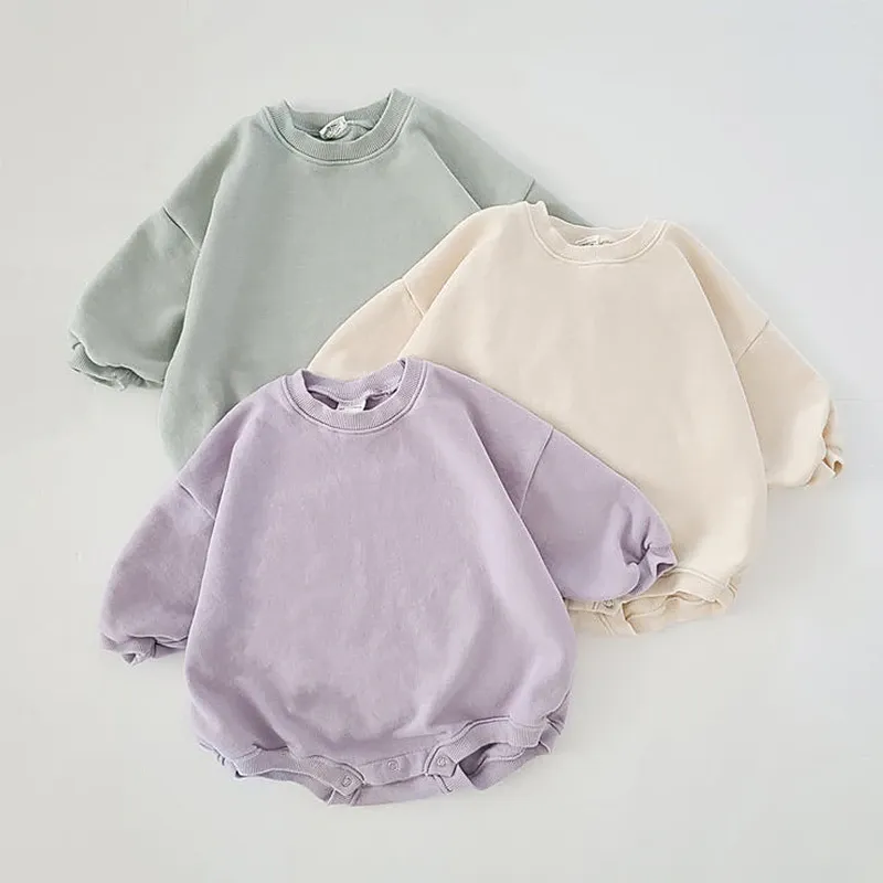 Baby Boy Girl Christmas Outfit Romper Jumpsuit Sweatshirt Pullover Bodysuit for Fall Winter Xmas Child Clothes thumbnail 1