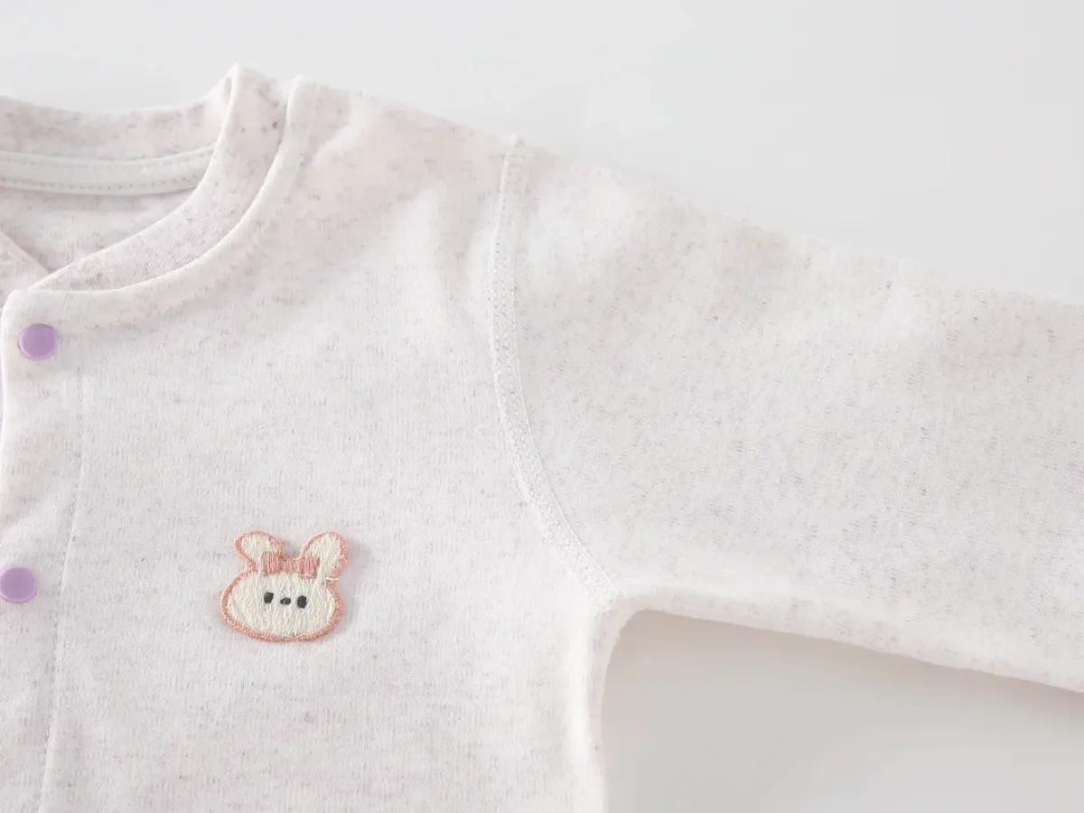 Autumn Baby Clothes Bodysuit Romper for Boys & Girls, 100% Cotton Long Sleeve Loungewear Outfit for Newborns 0-24 Months, Solid Color Soft & Cozy Sleepwear showcase 6