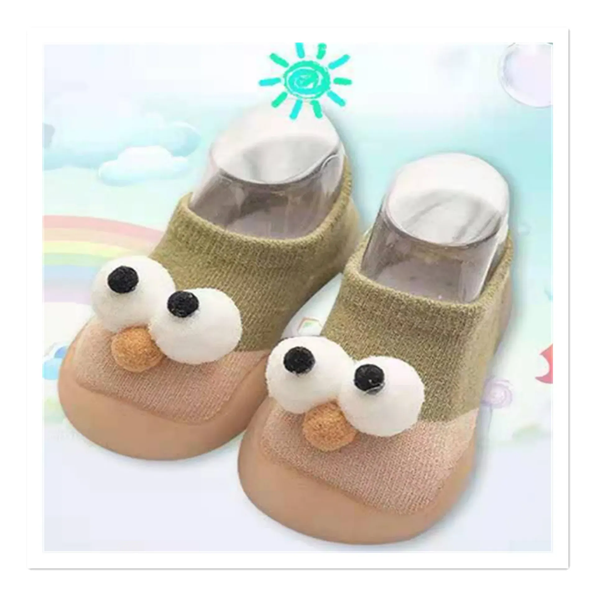 Baby Summer Sandals Shoes for Girls & Boys, Anti-Slip Soft Sole Toddler Walkers, Breathable Mesh Fabric Prewalkers, Ages 1-4 Years thumbnail 1