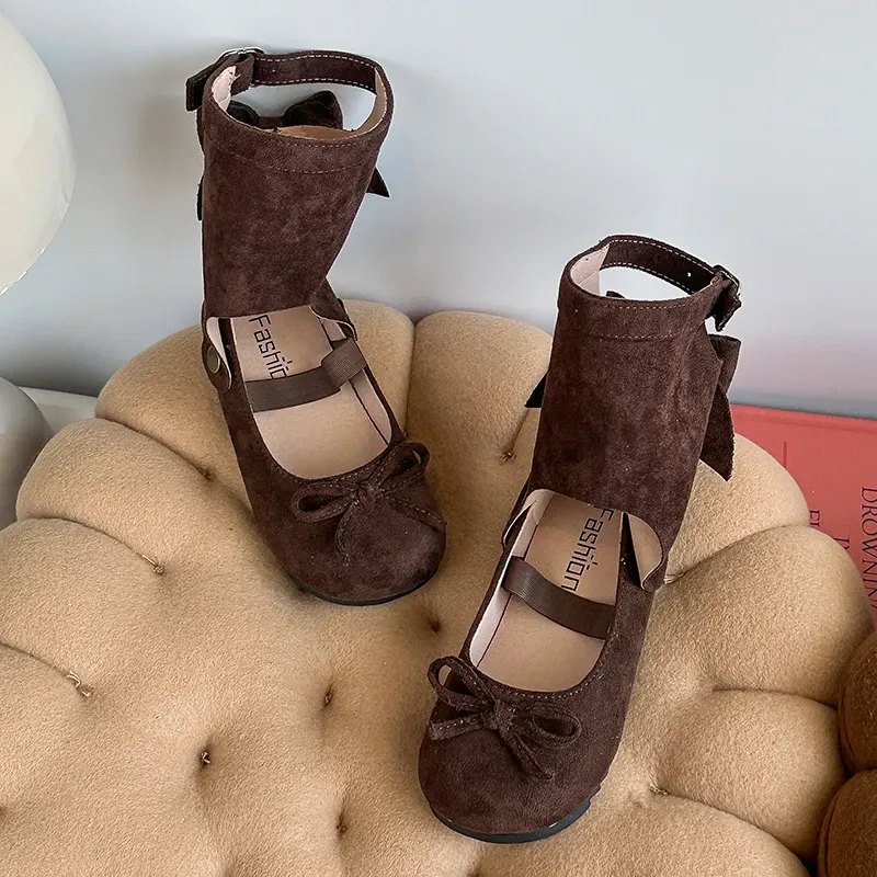 Fashionable Spring Autumn Children's Leather Boots for Girls, Two-in-One Toddler Flat Shoes, Trendy Retro Style Kids Boots, Hot Sale New Arrival showcase 7