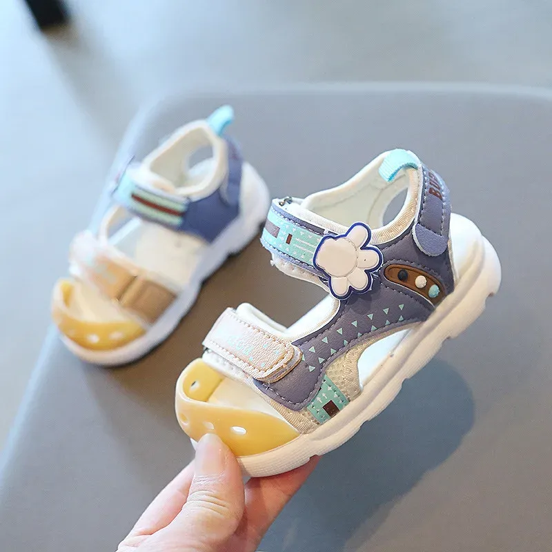 Cartoon Big Finger Children Sandals - Breathable Summer Soft Baby Girls Boys Shoes for Toddlers thumbnail 3