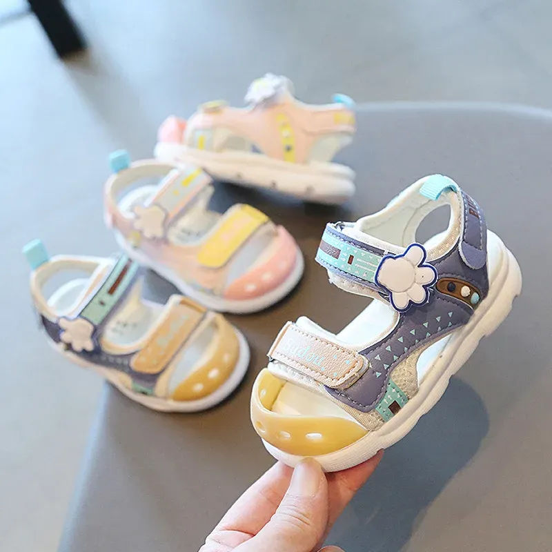 Cartoon Big Finger Children Sandals - Breathable Summer Soft Baby Girls Boys Shoes for Toddlers thumbnail 1