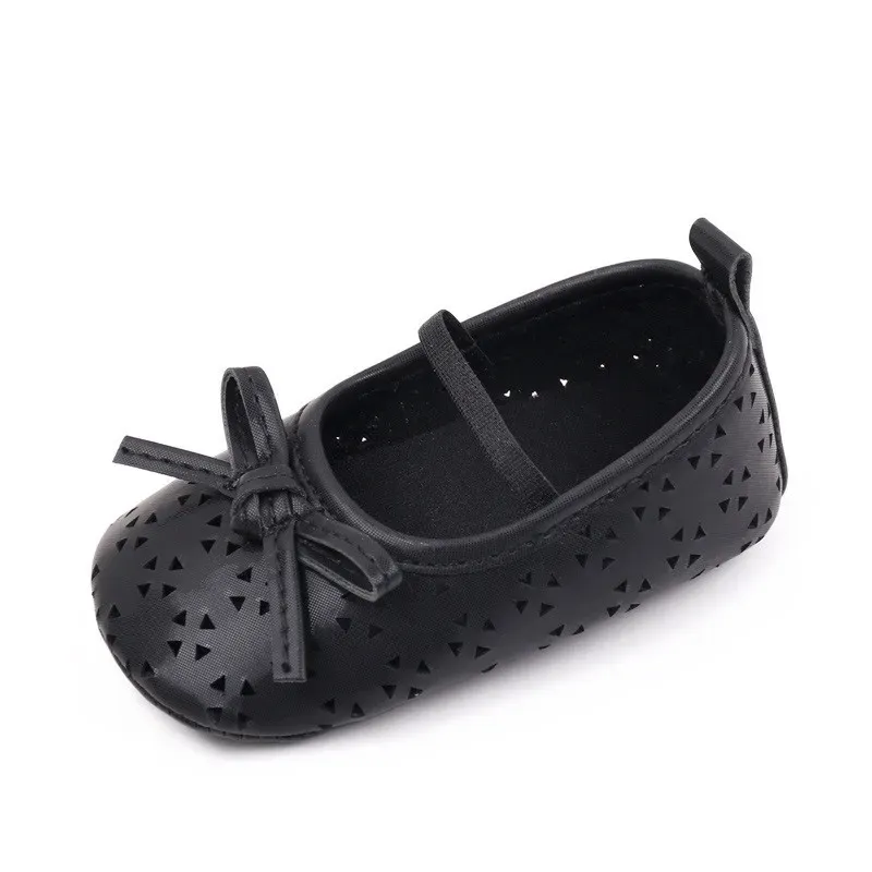 Baby Girls Princess Shoes Cute Bowknot PU First Walker Soft Sole Toddler Crib Shoes for Spring Autumn showcase 14