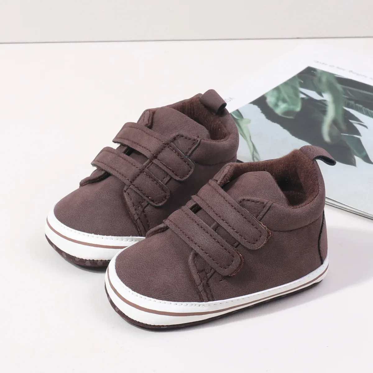 2025 Autumn Baby Boys First Walking Shoes - Soft TPR Sole, Non-Slip Indoor Outdoor Toddler Sneakers for 0-18 Months, Fashionable Design thumbnail 5
