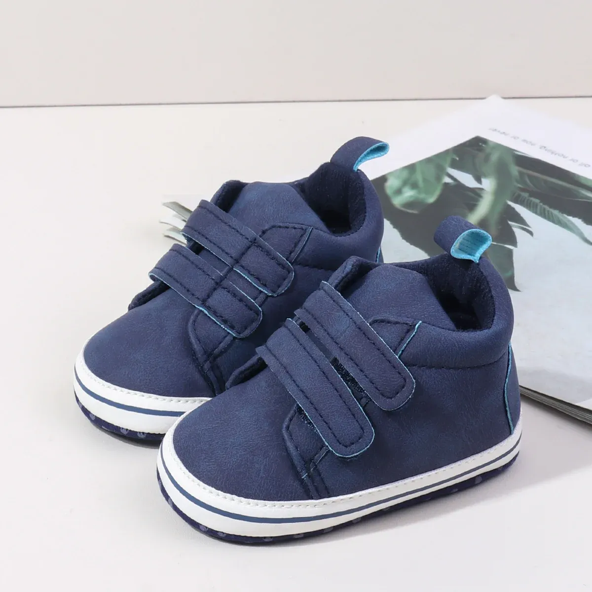 2025 Autumn Baby Boys First Walking Shoes - Soft TPR Sole, Non-Slip Indoor Outdoor Toddler Sneakers for 0-18 Months, Fashionable Design thumbnail 4
