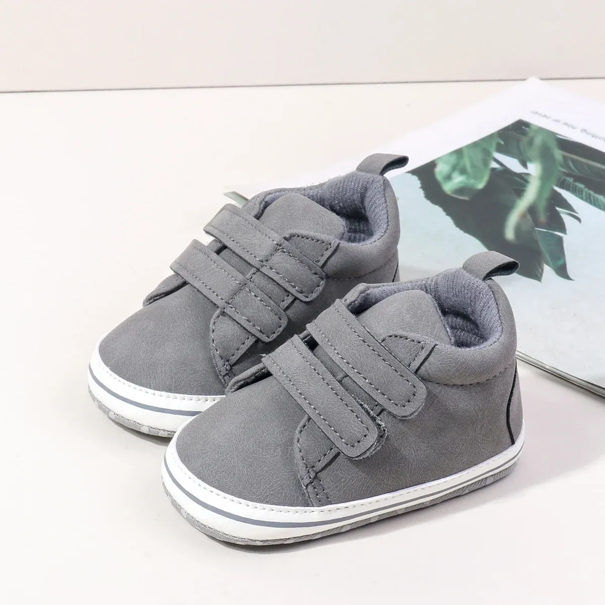 2025 Autumn Baby Boys First Walking Shoes - Soft TPR Sole, Non-Slip Indoor Outdoor Toddler Sneakers for 0-18 Months, Fashionable Design thumbnail 3