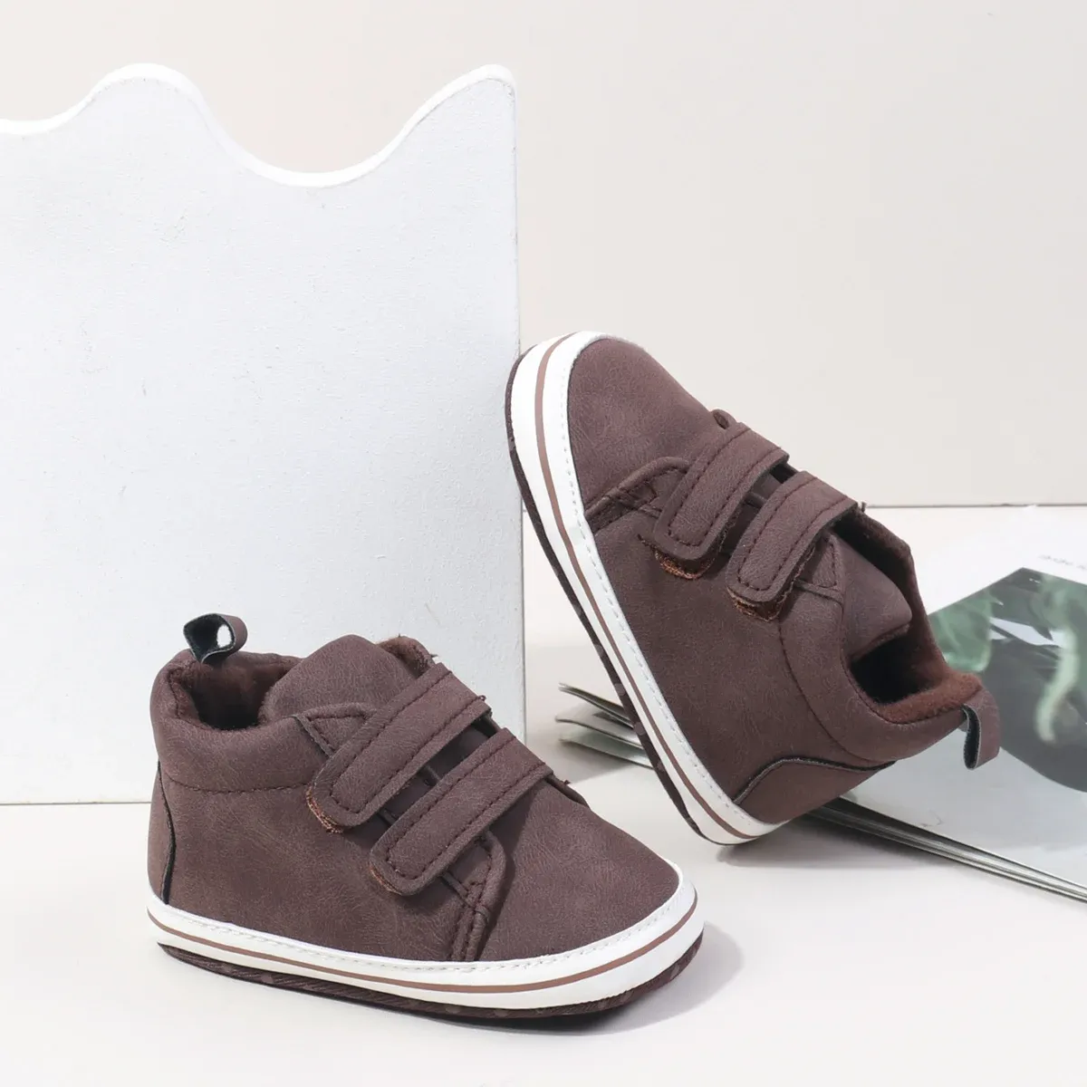 2025 Autumn Baby Boys First Walking Shoes - Soft TPR Sole, Non-Slip Indoor Outdoor Toddler Sneakers for 0-18 Months, Fashionable Design thumbnail 6