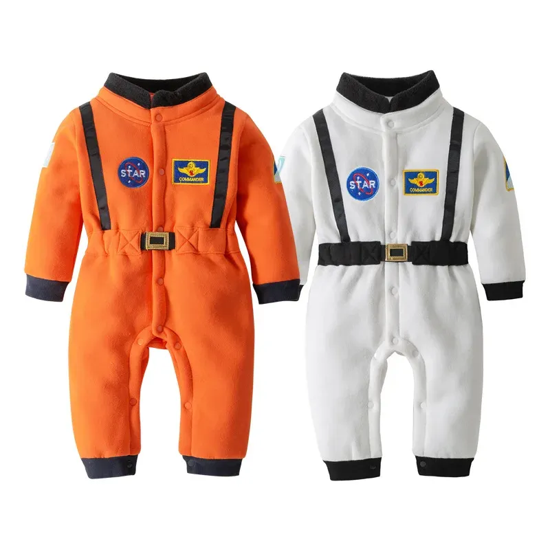 Cute Astronaut Cosplay Costume Romper for Baby Boys and Girls, Toddler Infant Space Suit Jumpsuit for Halloween, Birthday Parties, and Dress-Up Fun showcase 5