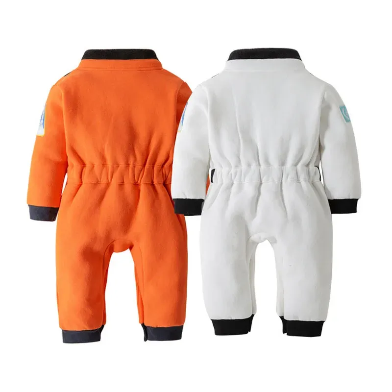 Cute Astronaut Cosplay Costume Romper for Baby Boys and Girls, Toddler Infant Space Suit Jumpsuit for Halloween, Birthday Parties, and Dress-Up Fun thumbnail 6