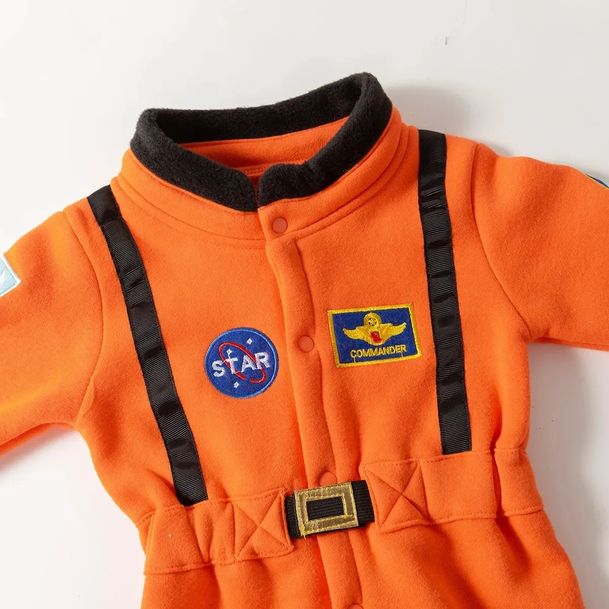 Cute Astronaut Cosplay Costume Romper for Baby Boys and Girls, Toddler Infant Space Suit Jumpsuit for Halloween, Birthday Parties, and Dress-Up Fun showcase 12