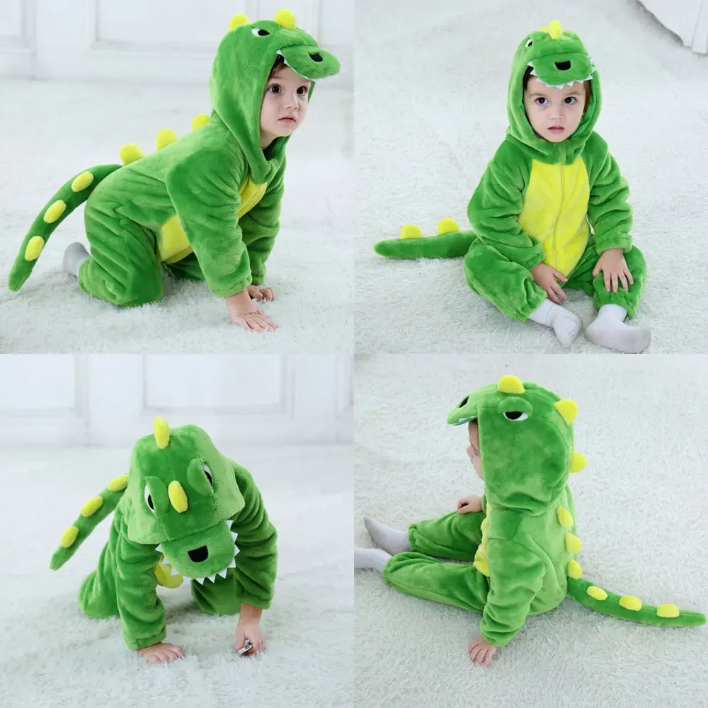 Umorden Baby Toddler Animal Romper Costume - Dalmatian Dog, Lion, Tiger, Dinosaur Kigurumi for Halloween, Purim, Parties - Soft Flannel Jumpsuit for Boys & Girls showcase 6