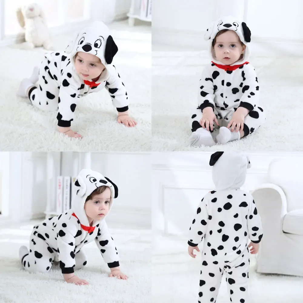 Umorden Baby Toddler Animal Romper Costume - Dalmatian Dog, Lion, Tiger, Dinosaur Kigurumi for Halloween, Purim, Parties - Soft Flannel Jumpsuit for Boys & Girls showcase 7