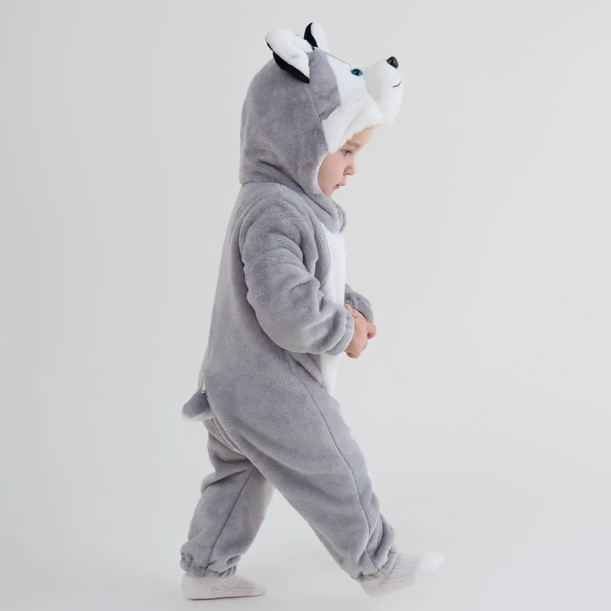 Umorden Baby Toddler Animal Romper Costume - Dalmatian Dog, Lion, Tiger, Dinosaur Kigurumi for Halloween, Purim, Parties - Soft Flannel Jumpsuit for Boys & Girls showcase 16