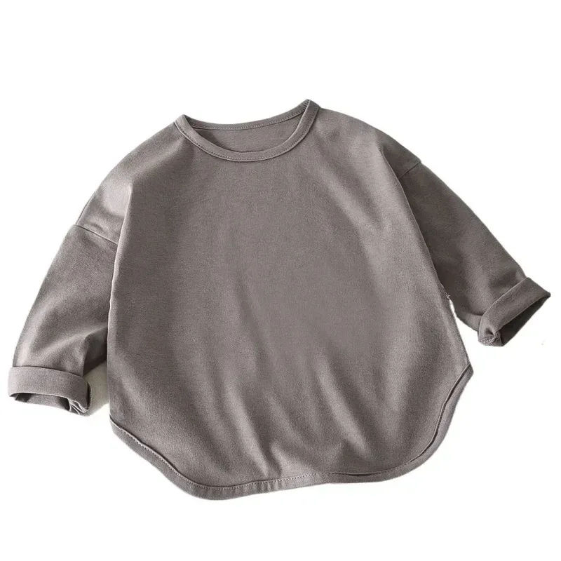 Baby Boys Long Sleeve T-Shirt Pure Cotton Toddler Girl Tops Kids Casual Spring Tee Shirts Comfortable Everyday Wear for Infants showcase 6