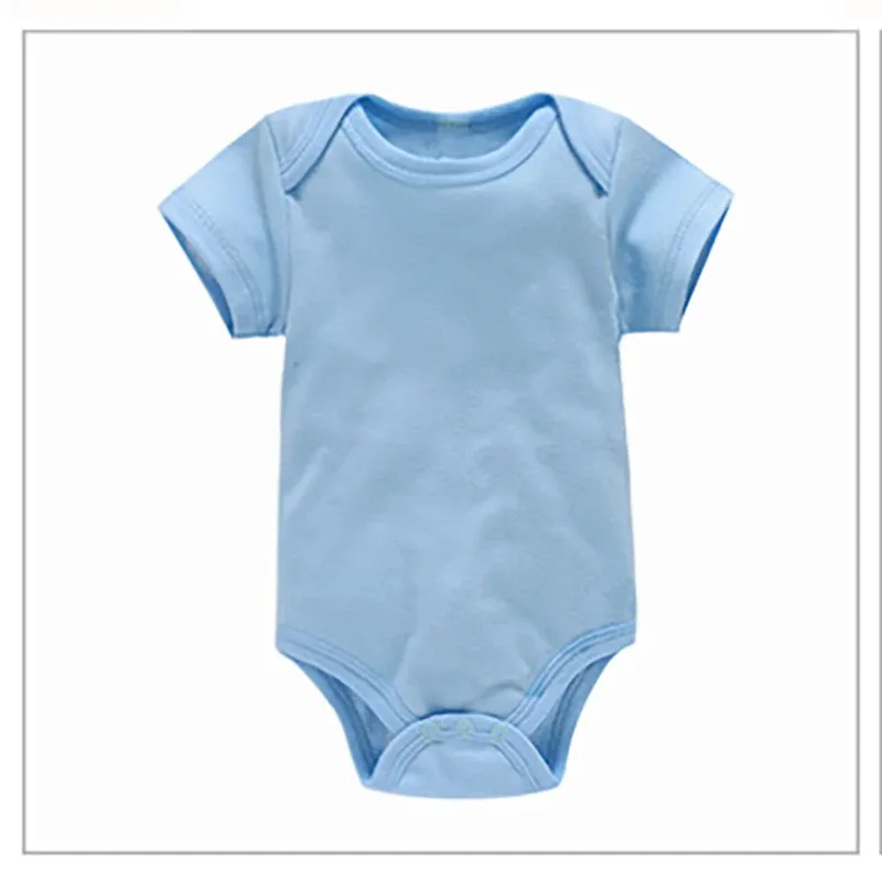 3-Pack Newborn Baby Bodysuits Summer Short Sleeve Rompers - Soft 100% Cotton Jumpsuits for Boys & Girls thumbnail 5