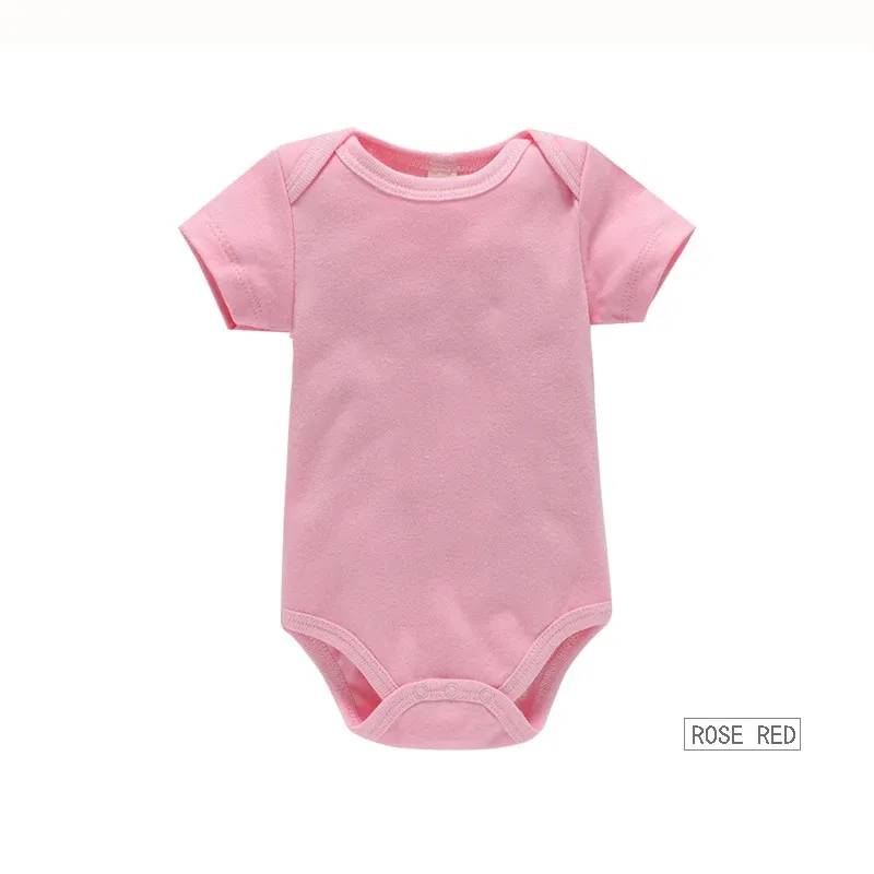 3-Pack Newborn Baby Bodysuits Summer Short Sleeve Rompers - Soft 100% Cotton Jumpsuits for Boys & Girls showcase 15