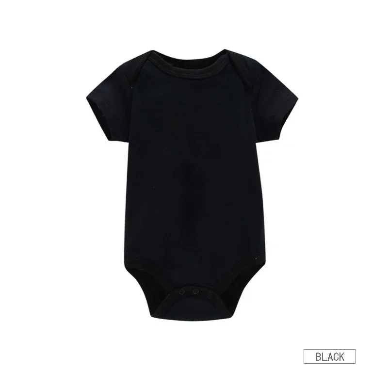 3-Pack Newborn Baby Bodysuits Summer Short Sleeve Rompers - Soft 100% Cotton Jumpsuits for Boys & Girls showcase 16