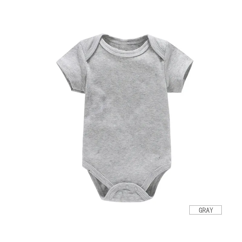 3-Pack Newborn Baby Bodysuits Summer Short Sleeve Rompers - Soft 100% Cotton Jumpsuits for Boys & Girls showcase 14
