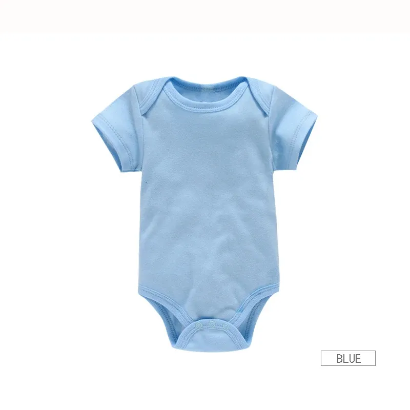 3-Pack Newborn Baby Bodysuits Summer Short Sleeve Rompers - Soft 100% Cotton Jumpsuits for Boys & Girls showcase 11