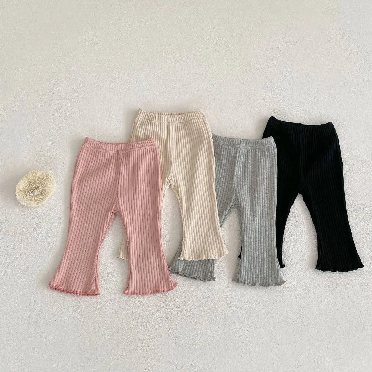 Baby Summer Slim Fit Trousers for Newborn Boys & Toddlers, Solid Color Stretch Pants for Girls, Infant Casual Breathable Clothing showcase 2