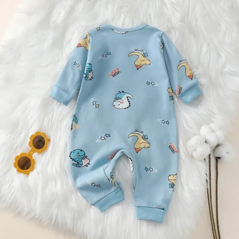 Newborn Baby Romper Autumn Spring 100% Cotton Long Sleeve Cute Infant Clothes for Girls and Boys 0-18 Months Soft Breathable showcase 8