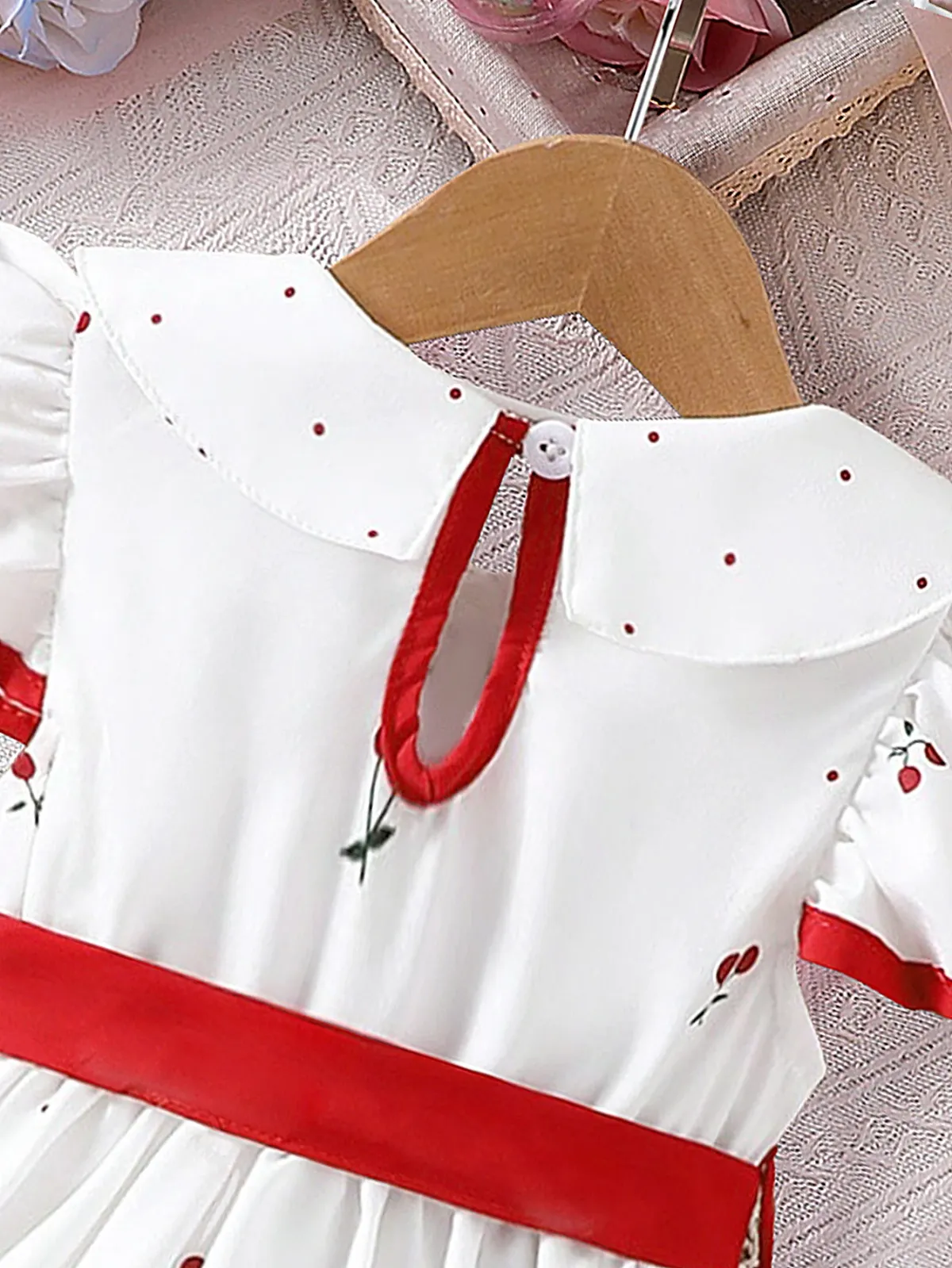 2025 Summer Baby Girls Floral Print Princess Dress - Cool Short Sleeve Breathable Outfit for Infants 0-3 Years showcase 5