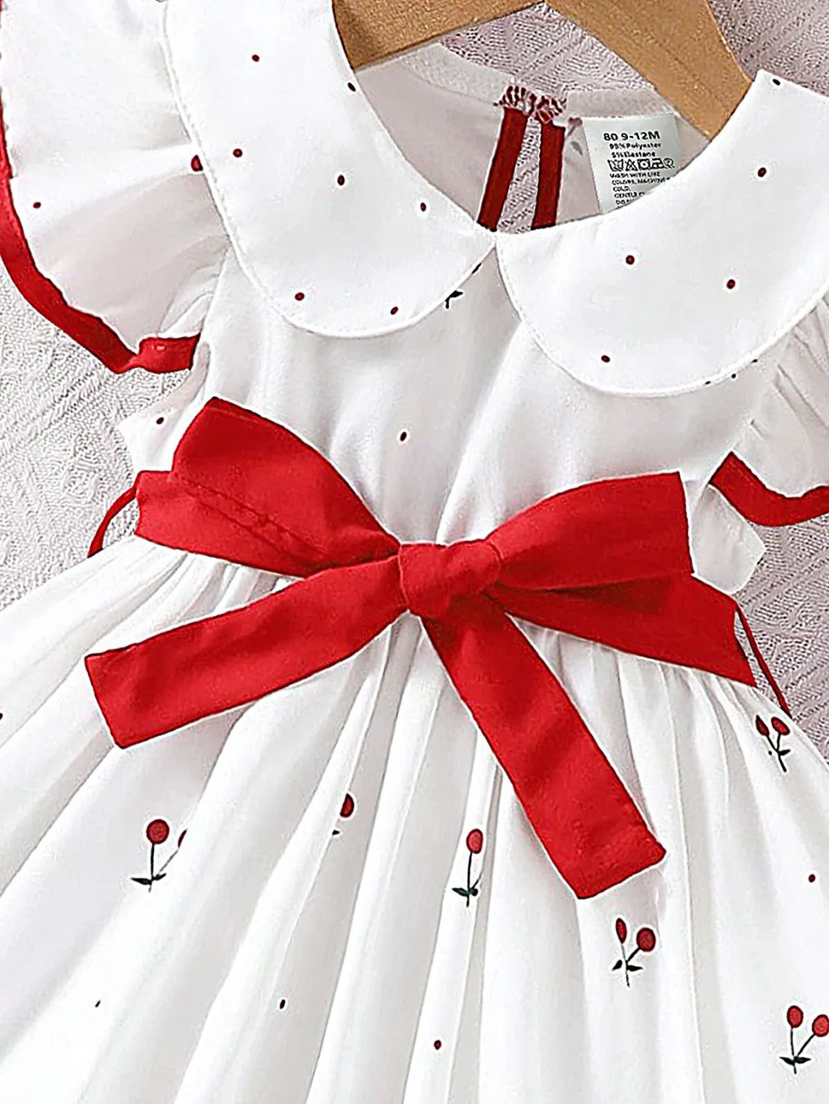 2025 Summer Baby Girls Floral Print Princess Dress - Cool Short Sleeve Breathable Outfit for Infants 0-3 Years showcase 3