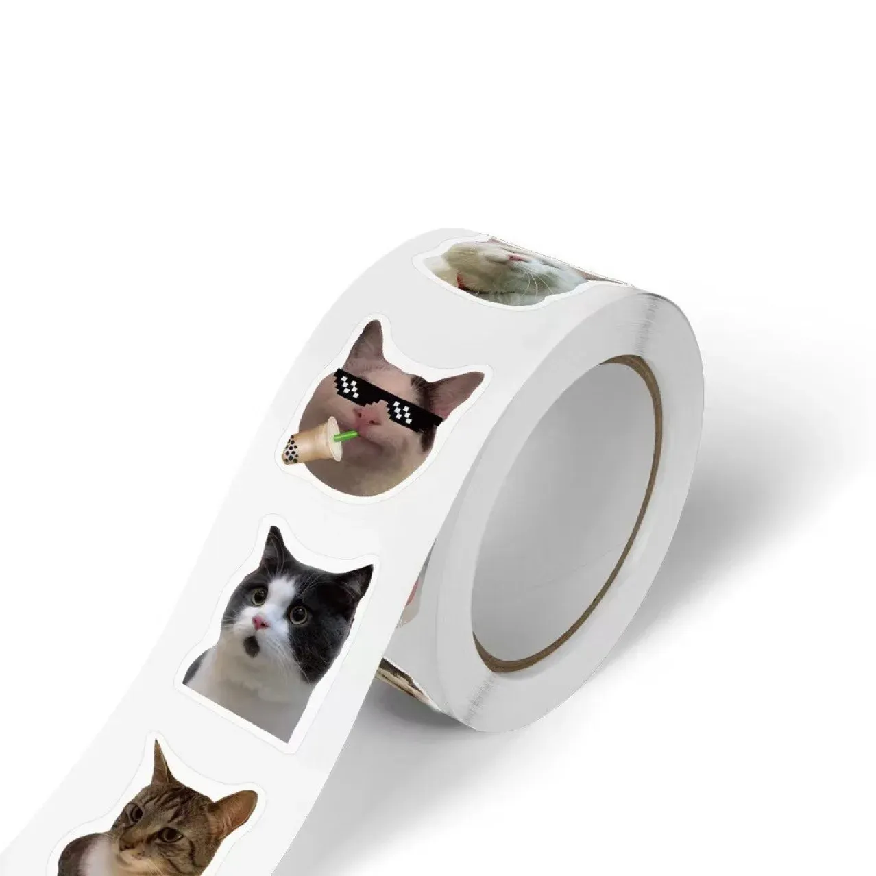 500pcs Cute Cat Graffiti Stickers for Notebooks, Water Bottles, Luggage, Phone Cases - Fun DIY Decoration for Kids and Adults thumbnail 3
