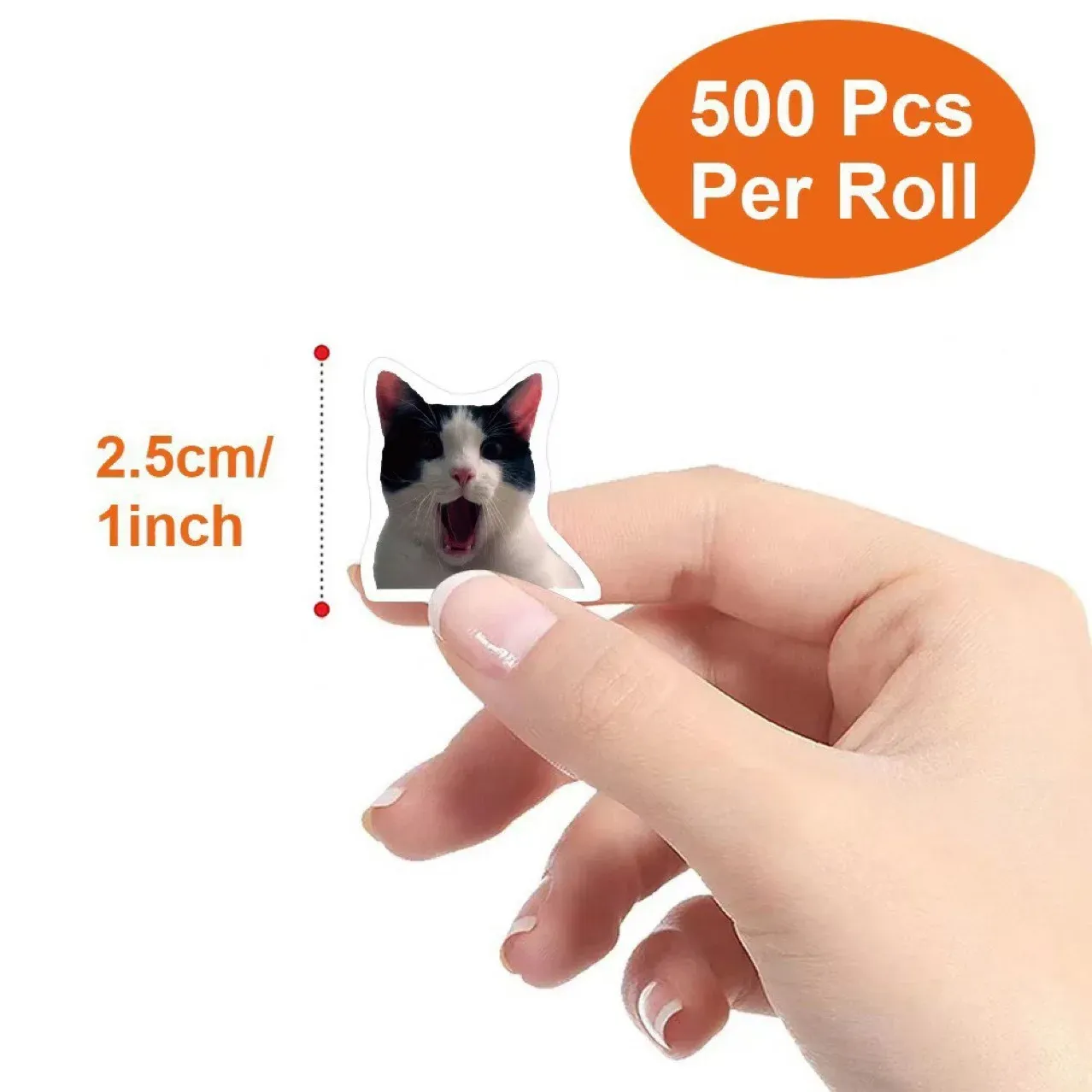 500pcs Cute Cat Graffiti Stickers for Notebooks, Water Bottles, Luggage, Phone Cases - Fun DIY Decoration for Kids and Adults thumbnail 5