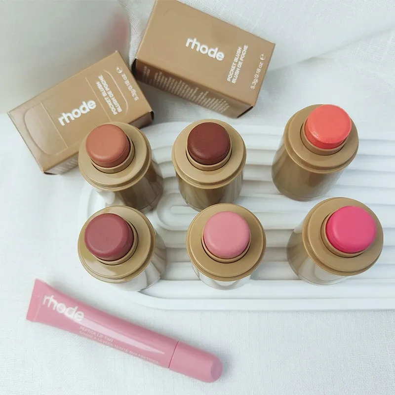 Cream Blush Stick & Lip Gloss Hybrid for iPhone 16/17 Cases - Salty Tan, Raspberry, Espresso Shades - Long-Lasting Matte Finish thumbnail 4