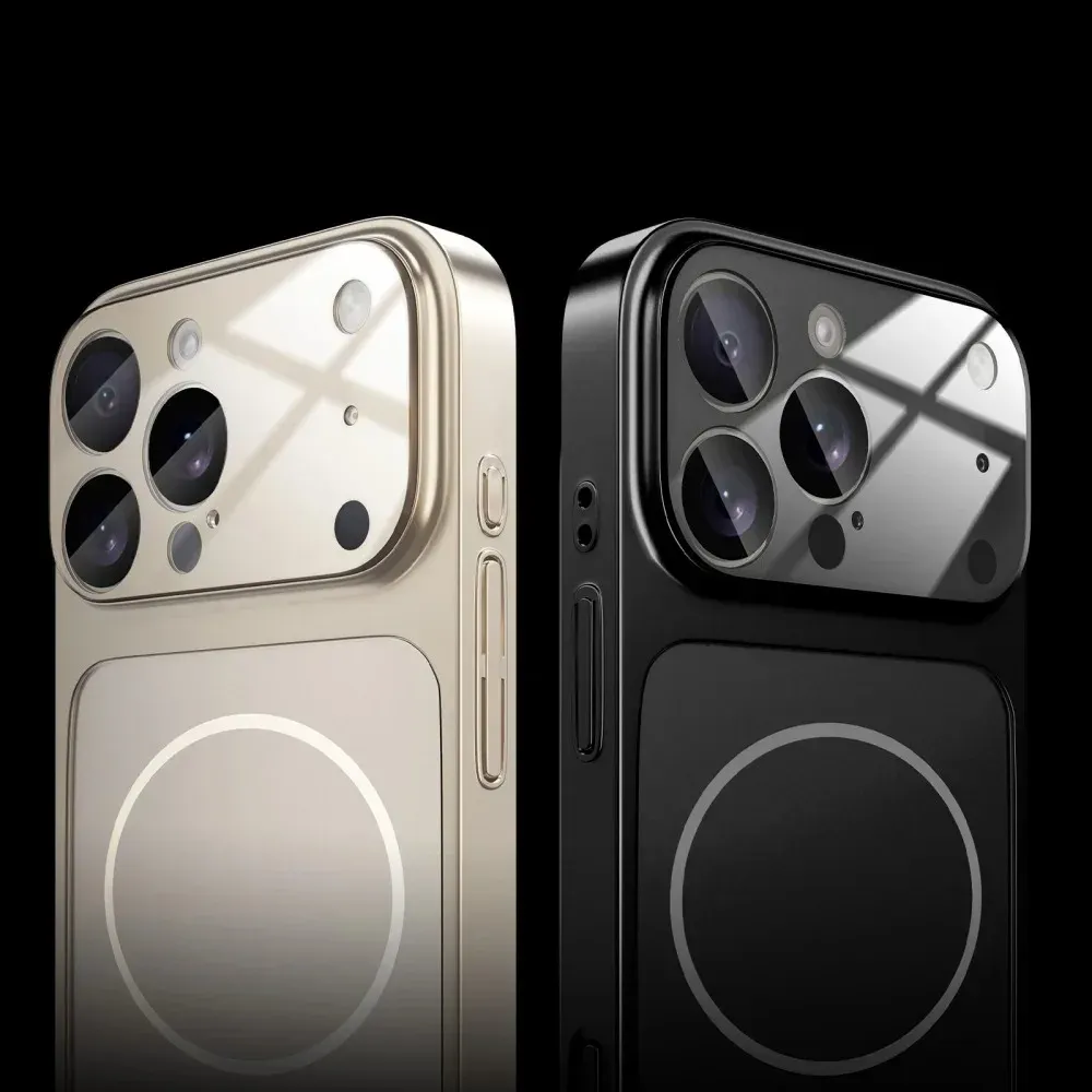 Original AG Frosted Glass Magsafe Case for iPhone 17 16 15 14 Plus 13 Pro Max - Magnetic Wireless Charging Armor Cover showcase 5