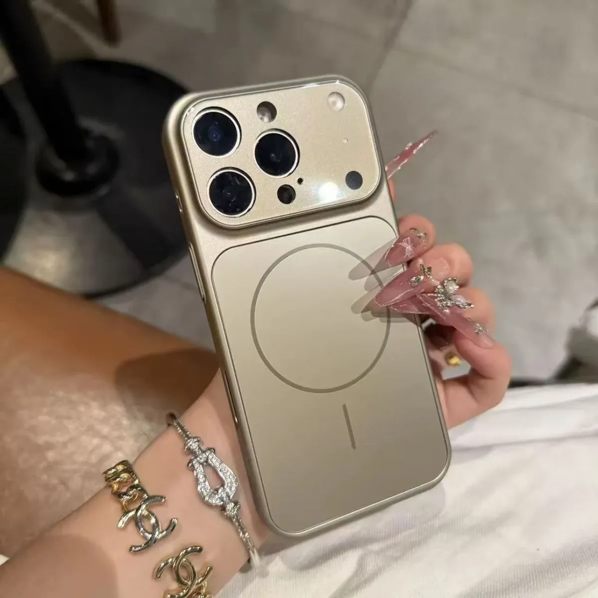 Original AG Frosted Glass Magsafe Case for iPhone 17 16 15 14 Plus 13 Pro Max - Magnetic Wireless Charging Armor Cover thumbnail 6