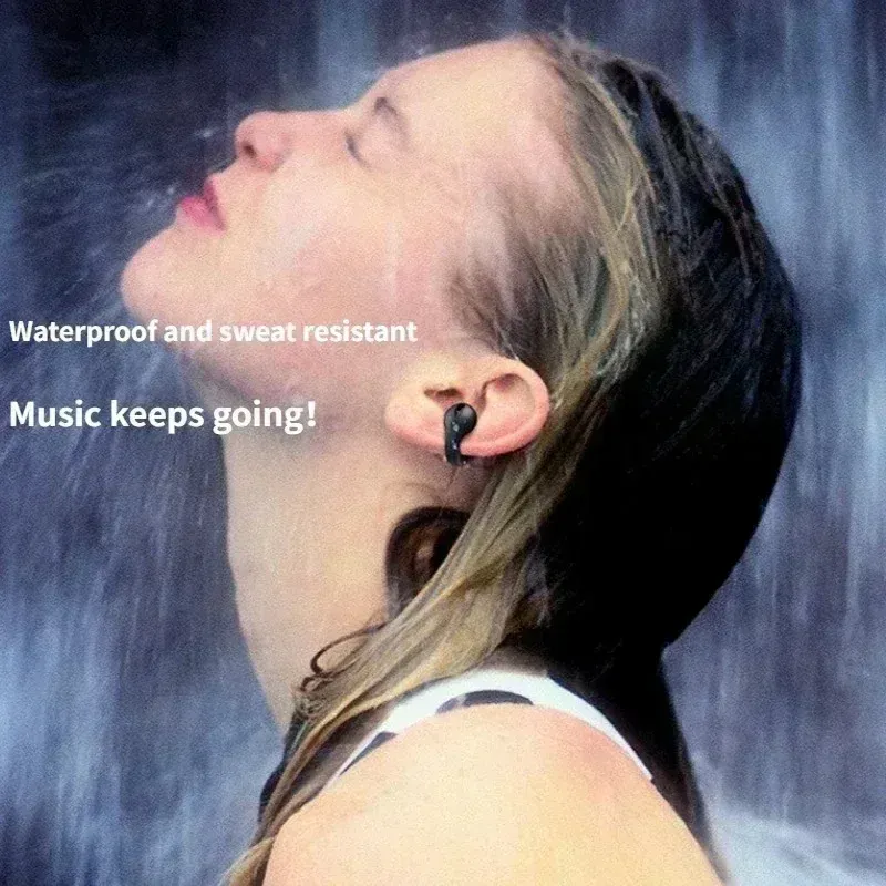 TWS Bluetooth 5.3 Wireless Earphones with Noise Canceling HD Call, Air Conduction Clip-On Design for Sports, Gaming & Music - Low Latency Dual Mode thumbnail 5