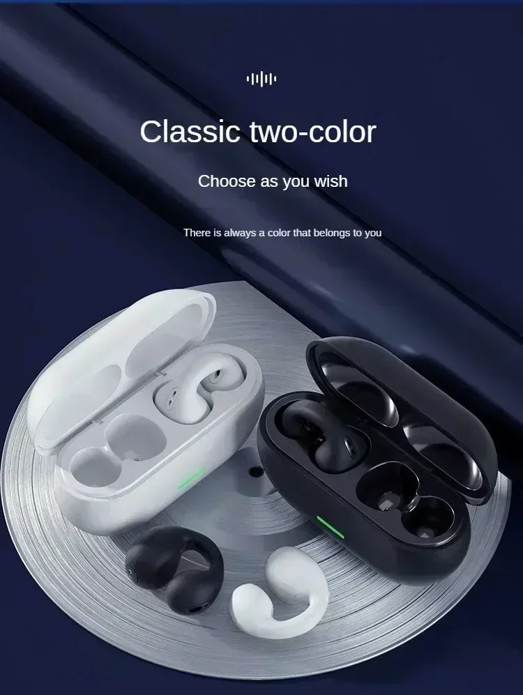 TWS Bluetooth 5.3 Wireless Earphones with Noise Canceling HD Call, Air Conduction Clip-On Design for Sports, Gaming & Music - Low Latency Dual Mode showcase 17