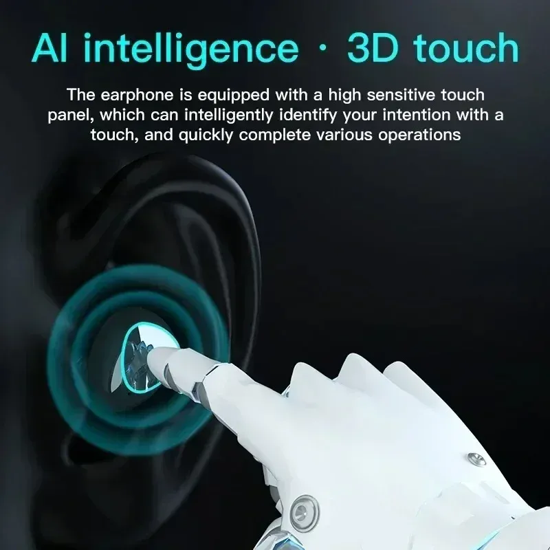 Original M10 Bluetooth 5.1 Wireless Earbuds - True Wireless Stereo Sports Headphones with Active Noise Canceling, Built-in Mic, and Charging Case for iPhone Android thumbnail 5