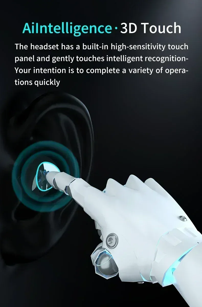 Original M10 Bluetooth 5.1 Wireless Earbuds - True Wireless Stereo Sports Headphones with Active Noise Canceling, Built-in Mic, and Charging Case for iPhone Android showcase 12