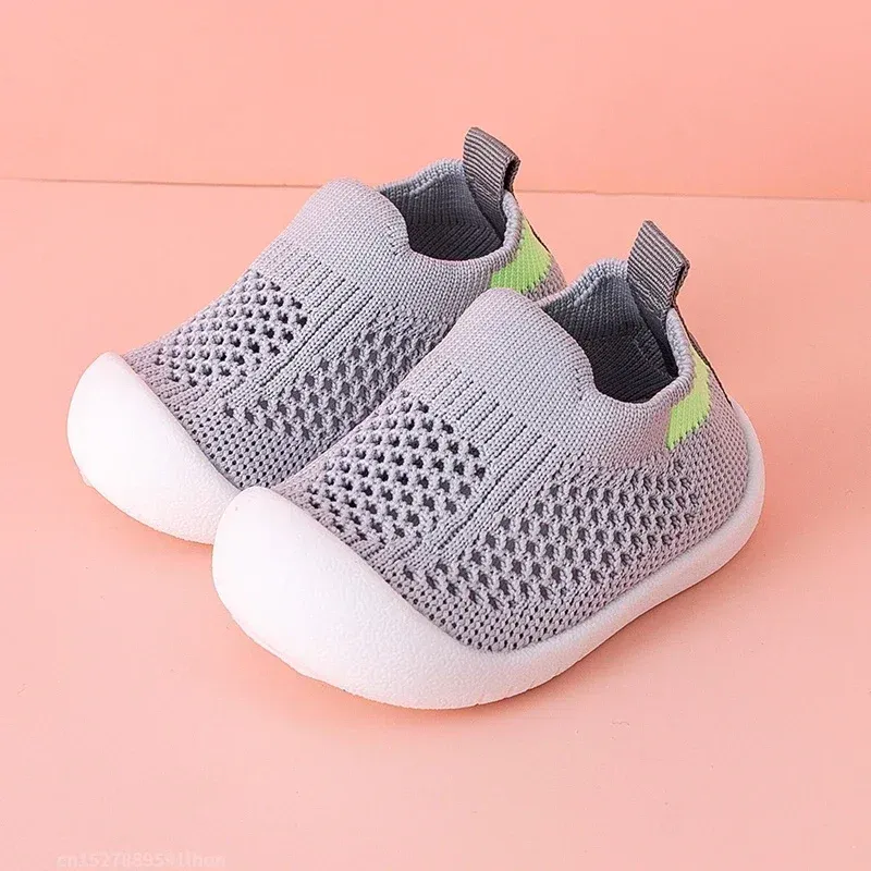 Breathable Knitted Toddler Sneakers for Spring/Summer, Slip-on Casual Tennis Shoes for Boys & Girls, Soft Non-slip School Shoes thumbnail 6