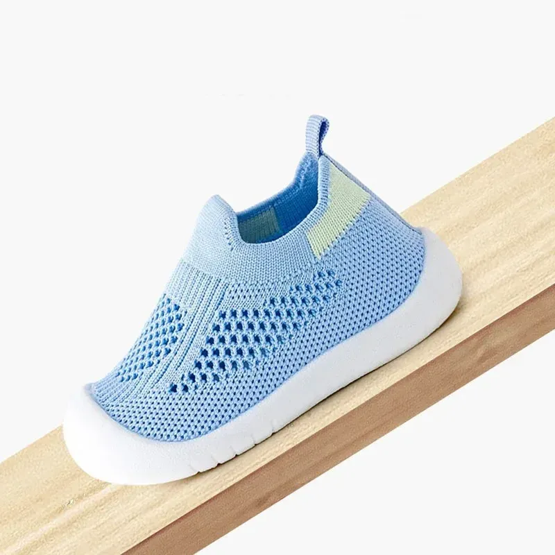 Breathable Knitted Toddler Sneakers for Spring/Summer, Slip-on Casual Tennis Shoes for Boys & Girls, Soft Non-slip School Shoes showcase 13