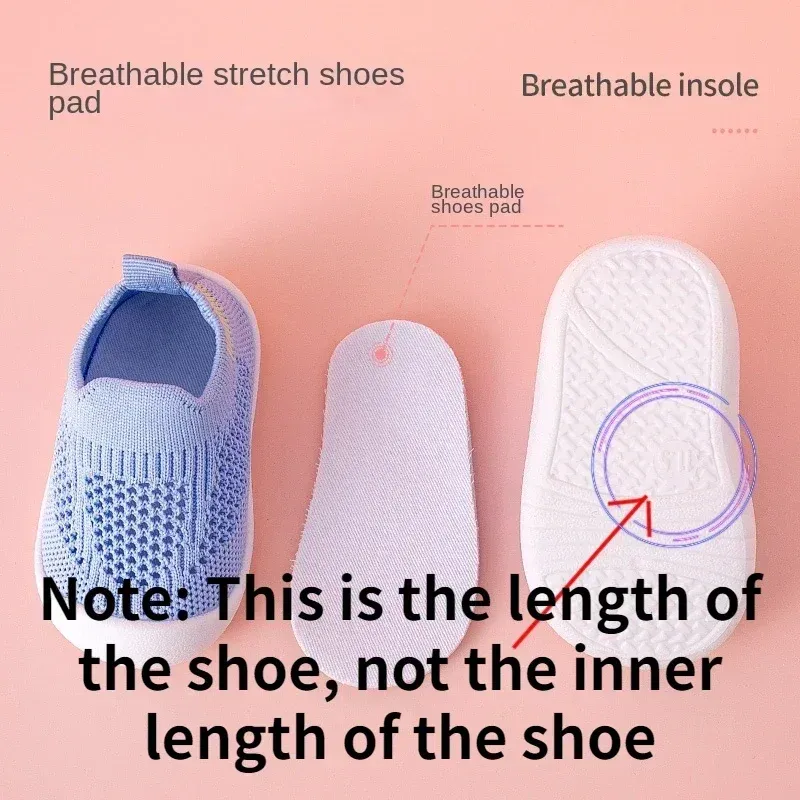 Breathable Knitted Toddler Sneakers for Spring/Summer, Slip-on Casual Tennis Shoes for Boys & Girls, Soft Non-slip School Shoes thumbnail 5