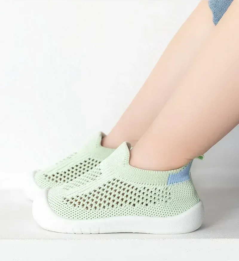 Breathable Knitted Toddler Sneakers for Spring/Summer, Slip-on Casual Tennis Shoes for Boys & Girls, Soft Non-slip School Shoes showcase 20