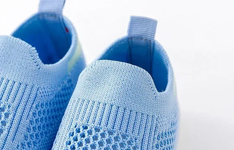 Breathable Knitted Toddler Sneakers for Spring/Summer, Slip-on Casual Tennis Shoes for Boys & Girls, Soft Non-slip School Shoes showcase 12
