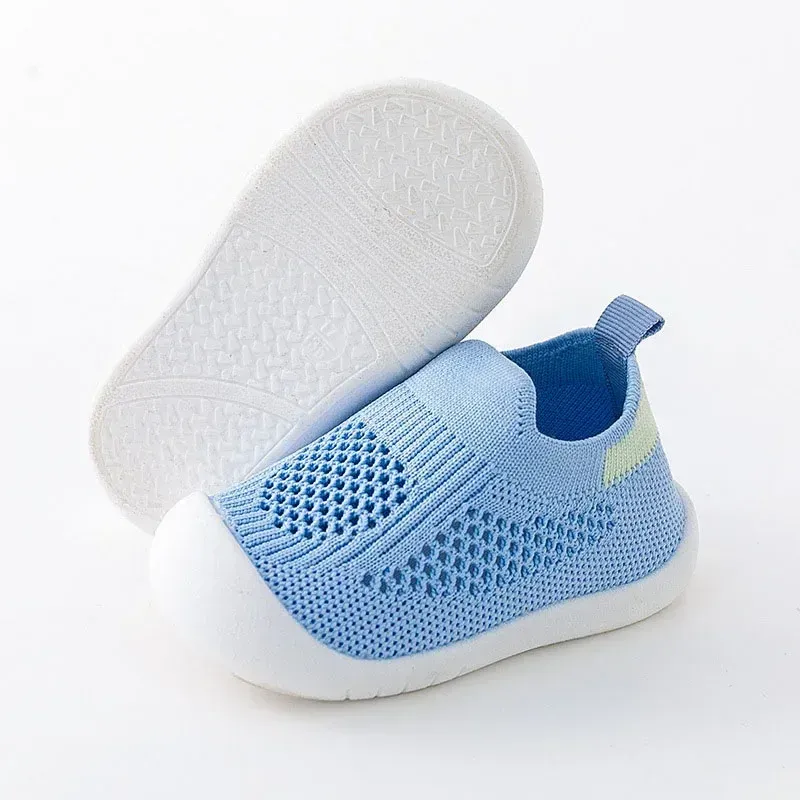 Breathable Knitted Toddler Sneakers for Spring/Summer, Slip-on Casual Tennis Shoes for Boys & Girls, Soft Non-slip School Shoes showcase 7