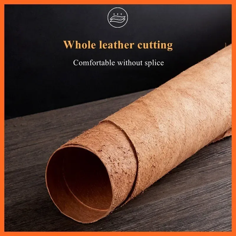 Genuine Cowhide Leather Insoles for Men - Comfortable, Breathable, Deodorant Shoe Inserts for Casual Flats & Dress Shoes - EU 36-45 thumbnail 5